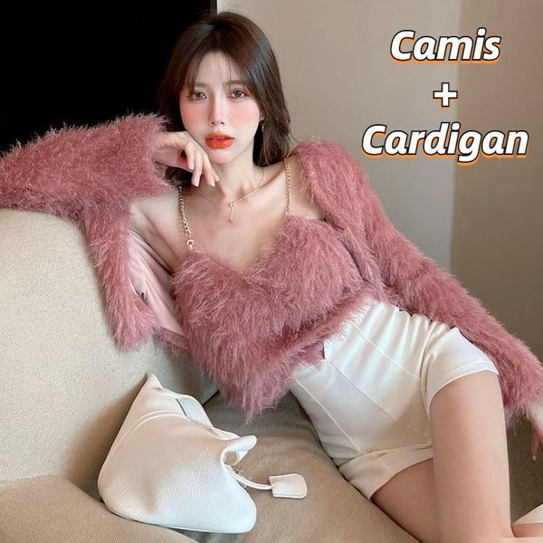 dress pure sets women winter temperaments crop cardigan outwear y2k vneck korean style fashion camis clubwear street aesthetic, White
dress pure sets women winter temperaments crop cardigan outwear y2k vneck korean style fashion camis clubwear street aesthetic, White