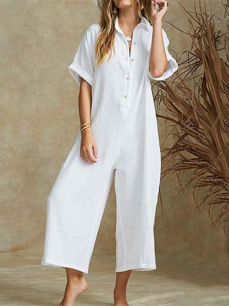 women's jumpsuits rompers summer casual fashion ladies workwear jumpsuit shirt collart women's trousers elegant office loose comfo, Black;white
women's jumpsuits rompers summer casual fashion ladies workwear jumpsuit shirt collart women's trousers elegant office loose comfo, Black;white