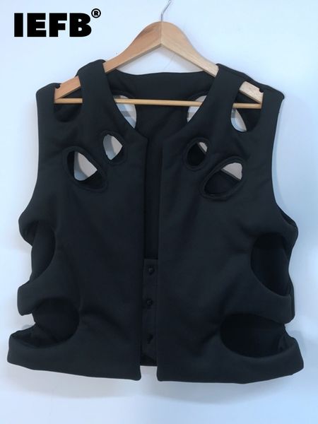 men' tank iefb darkwear hollow out overlapping street fashion brand minority designer vest sleeveless temperament 9a4244 230422, White;black
men' tank iefb darkwear hollow out overlapping street fashion brand minority designer vest sleeveless temperament 9a4244 230422, White;black