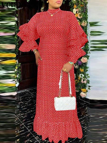 dresses summer polka dot printed party maxi dress 2022 vonda women long sleeve holiday vestidos stand neck pleated dress oversized, Black;gray
dresses summer polka dot printed party maxi dress 2022 vonda women long sleeve holiday vestidos stand neck pleated dress oversized, Black;gray