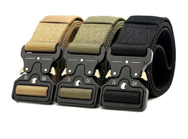 men's tactical belt camouflage style nylon belts webbing belt with heavy-duty quick-release buckle 115 cm, Black;green
men's tactical belt camouflage style nylon belts webbing belt with heavy-duty quick-release buckle 115 cm, Black;green