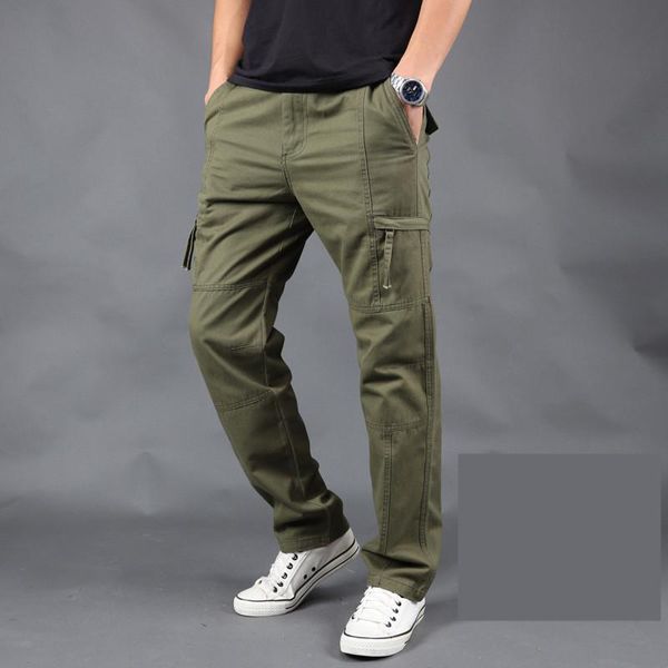 pants autumn winter men's cargo pant mens casual multi pocket military tactical thick male outwear army straight slacks long trousers, Black
pants autumn winter men's cargo pant mens casual multi pocket military tactical thick male outwear army straight slacks long trousers, Black