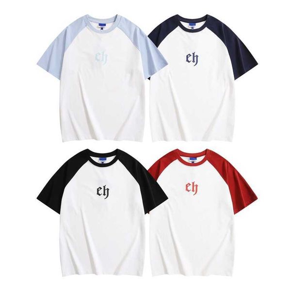 30% off wassup co branded ch letter short sleeved t-shirt summer color matching shoulder insert loose fitting couple outfit, White;black
30% off wassup co branded ch letter short sleeved t-shirt summer color matching shoulder insert loose fitting couple outfit, White;black
