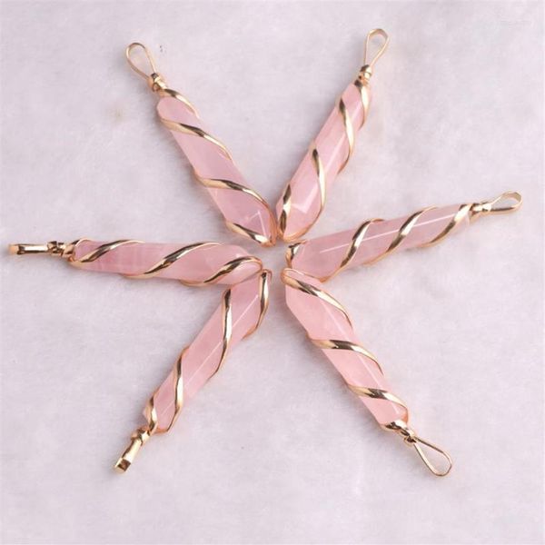 pendant necklaces 6 pieces natural energy healing gemstone hexagonal crystal pointed rose quartz wire wrapped for women girls249k, Silver
pendant necklaces 6 pieces natural energy healing gemstone hexagonal crystal pointed rose quartz wire wrapped for women girls249k, Silver