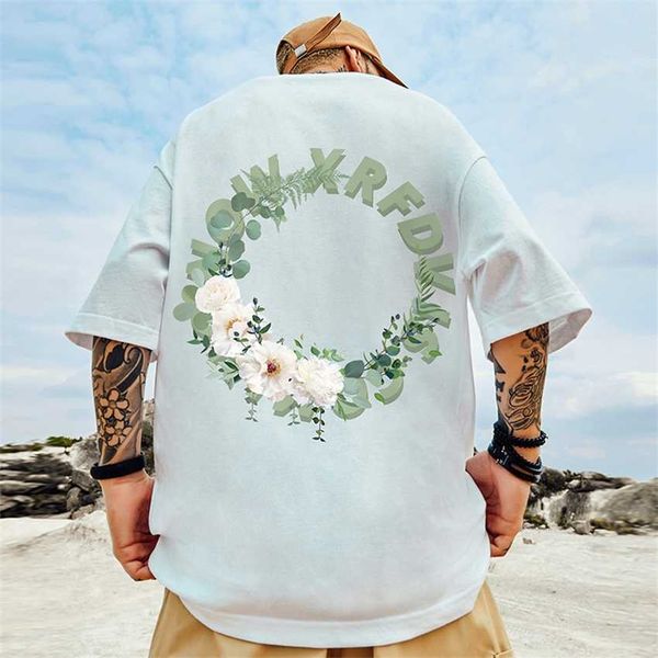 t-shirt men's ins trendy loose street with white half fat man couple summer large short sleeved, White;black
t-shirt men's ins trendy loose street with white half fat man couple summer large short sleeved, White;black