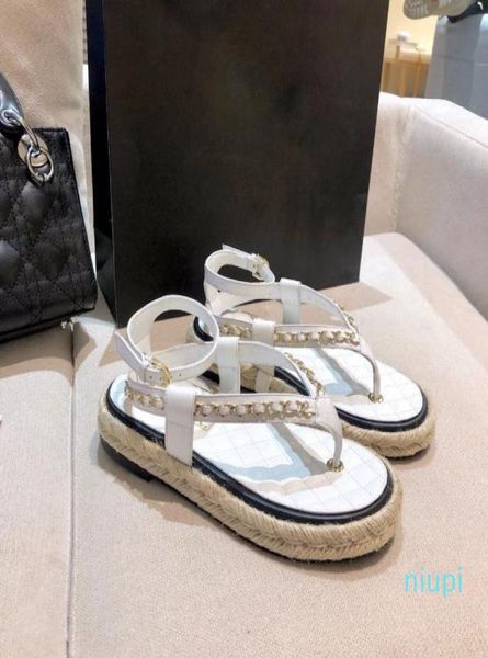 designer metal chain sandals women039s new plaid thong toe ring fisherman flat luxury word buckle beach thick sole sandals 20226938045, Black
designer metal chain sandals women039s new plaid thong toe ring fisherman flat luxury word buckle beach thick sole sandals 20226938045, Black