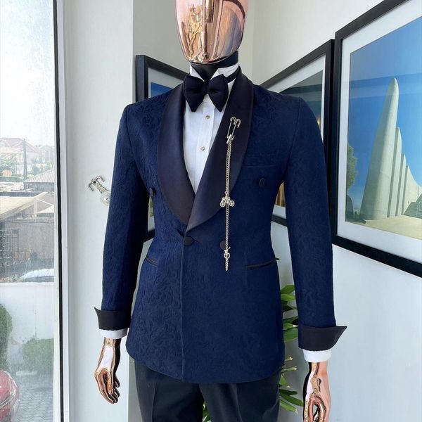 blazers 2022 costume homme shawl lapel navy blue jacquard blazer double breasted party groom wear men wedding suits for men prom tuxedo, White;black
blazers 2022 costume homme shawl lapel navy blue jacquard blazer double breasted party groom wear men wedding suits for men prom tuxedo, White;black