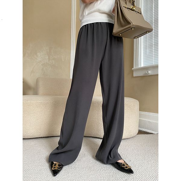 women's pants capris vertical high-quality elastic waist mopping wide-leg suit pants early spring style 230422, Black;white
women's pants capris vertical high-quality elastic waist mopping wide-leg suit pants early spring style 230422, Black;white