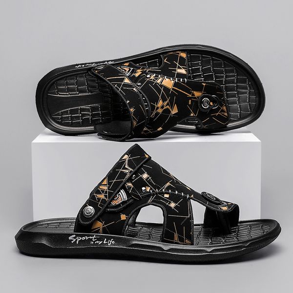 sandals summer mens beach shoes dualuse highsense sports wear sandals and slippers fashion driving 230421, Black
sandals summer mens beach shoes dualuse highsense sports wear sandals and slippers fashion driving 230421, Black