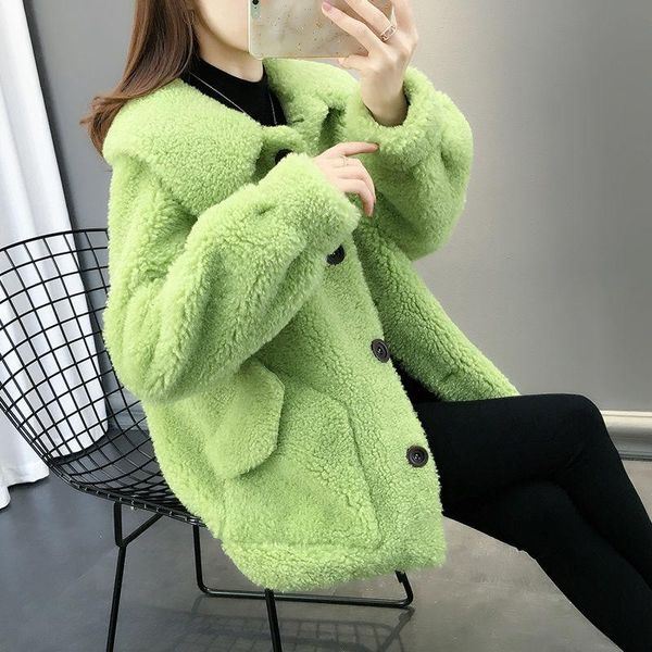 fur new korean women winter faux fur jackets coat thicken warm faux lamb wool coat ladies loose casual short outwear r813, Black
fur new korean women winter faux fur jackets coat thicken warm faux lamb wool coat ladies loose casual short outwear r813, Black