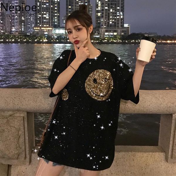 t-shirt neploe 2022 news autumn korean loose sequined black t shirt sweet style o neck smiley face pattern tee ins cotton girl 45496, White
t-shirt neploe 2022 news autumn korean loose sequined black t shirt sweet style o neck smiley face pattern tee ins cotton girl 45496, White