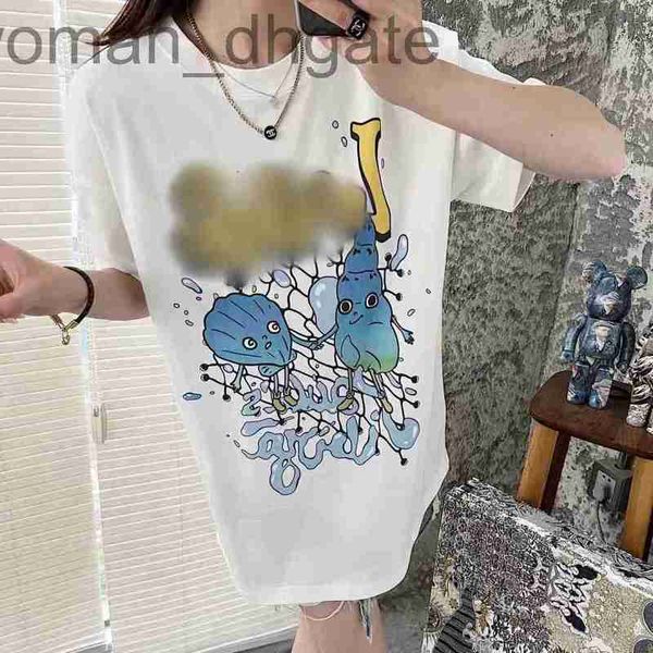 women's t-shirt designer letter shell contrast printing t-shirt loose short sleeve fyul, White
women's t-shirt designer letter shell contrast printing t-shirt loose short sleeve fyul, White