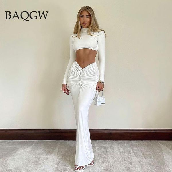 dress elegant autum long sleeve two piece set outfits for women club party crop +maxi skirts suits long ruched matching sets, White
dress elegant autum long sleeve two piece set outfits for women club party crop +maxi skirts suits long ruched matching sets, White