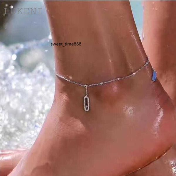 lukeni new design women s925 sterling silver micro inlay zircon geometrical barefoot sandals anklet foot chain jewelry gift t190620, Red;blue
lukeni new design women s925 sterling silver micro inlay zircon geometrical barefoot sandals anklet foot chain jewelry gift t190620, Red;blue
