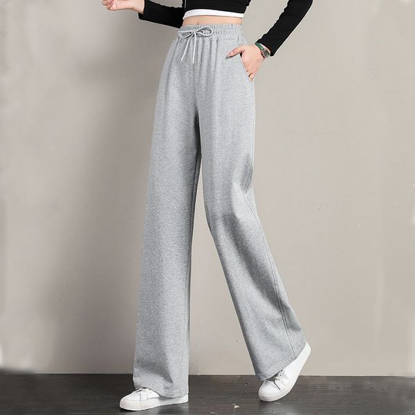 women's pants capris lucyever gray casual women sweatpants spring summer elastic high waist loose sports pants woman loose wide leg tro, Black;white
women's pants capris lucyever gray casual women sweatpants spring summer elastic high waist loose sports pants woman loose wide leg tro, Black;white