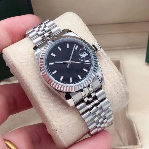 gold fashion ladies dress watch 31mm date sapphire automatic mechanical watches stainless steel bracelet casual women207e, Slivery;brown
gold fashion ladies dress watch 31mm date sapphire automatic mechanical watches stainless steel bracelet casual women207e, Slivery;brown