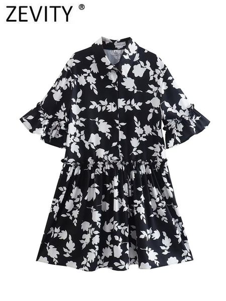dresses zevity women fashion white leaves print black mini shirt dress female chic butterfly sleeve pleat ruffles loose vestidos ds1666, Black;gray
dresses zevity women fashion white leaves print black mini shirt dress female chic butterfly sleeve pleat ruffles loose vestidos ds1666, Black;gray