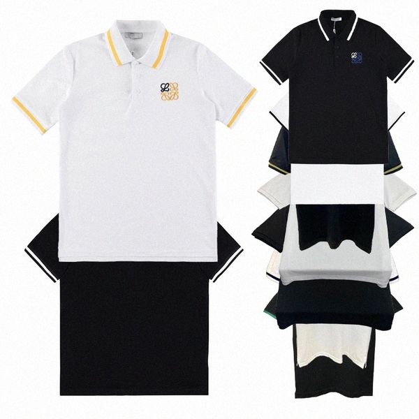 designer mens business polos t shirt loewees brand men's t-shirts embroidered armbands letter badges polo oversized lapel shirt shorts, White;black
designer mens business polos t shirt loewees brand men's t-shirts embroidered armbands letter badges polo oversized lapel shirt shorts, White;black