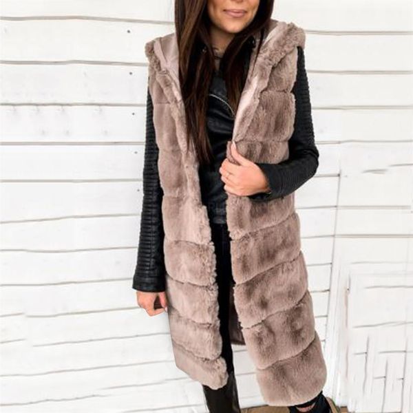 vests autumn winter hooded fake fur vest women fashion warm long sleeveless waistcoat fur gilet big size faux fur harajuku overcoat g3, Black;white
vests autumn winter hooded fake fur vest women fashion warm long sleeveless waistcoat fur gilet big size faux fur harajuku overcoat g3, Black;white