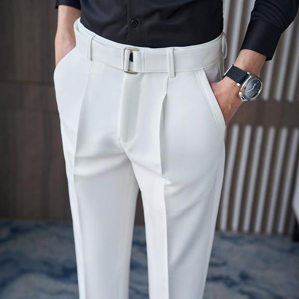 pants pantalones hombre 2022 spring new solid ankle length pants business formal wear dress pants slim fit casual office trousers, Black
pants pantalones hombre 2022 spring new solid ankle length pants business formal wear dress pants slim fit casual office trousers, Black