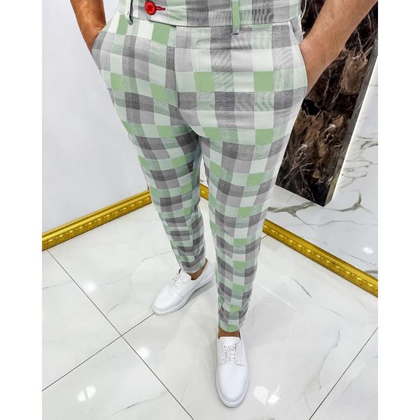 pants streetwear men business casual plaid pants fashion easy matching multicolor pencil pants trend multi style zipper fly leggings, Black
pants streetwear men business casual plaid pants fashion easy matching multicolor pencil pants trend multi style zipper fly leggings, Black