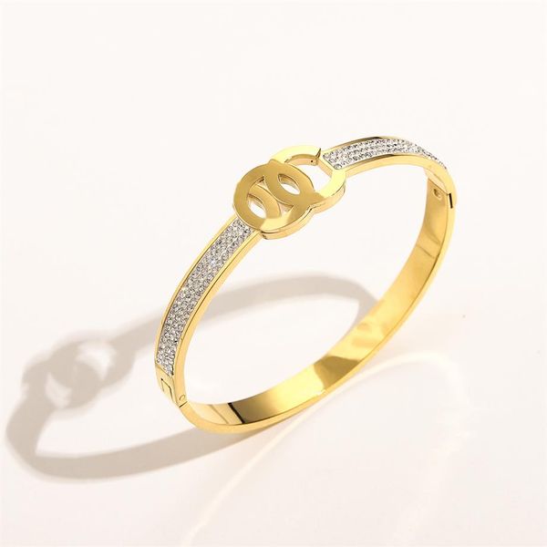 whole classic bracelets women bangle luxury designer bracelet crystal 18k gold plated stainless steel wedding lovers gift jewe289o, Black
whole classic bracelets women bangle luxury designer bracelet crystal 18k gold plated stainless steel wedding lovers gift jewe289o, Black
