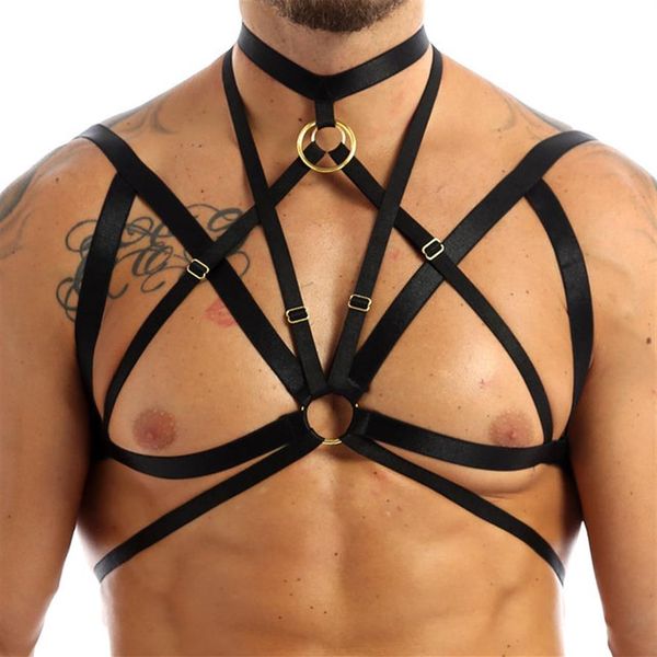 bras sets tiaobug men halter elastic body chest harness belt metal o-ring caged crop male gay lingerie punk gothic rave 318z, Red;black
bras sets tiaobug men halter elastic body chest harness belt metal o-ring caged crop male gay lingerie punk gothic rave 318z, Red;black