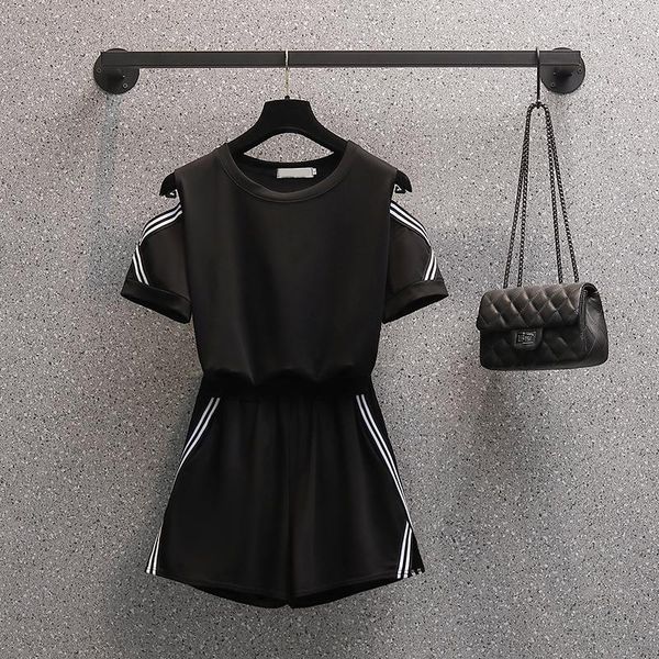 dress summer striped tracksuit set for women short sleeve t shirt mini shorts two piece set female 2022 casual women's sportwear suit, White
dress summer striped tracksuit set for women short sleeve t shirt mini shorts two piece set female 2022 casual women's sportwear suit, White