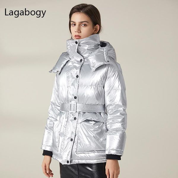 parkas lagabogy 2021 winter glossy women 90% white duck down coat short warm loose parkas female hooded waterproof puffer jacket belt, Black
parkas lagabogy 2021 winter glossy women 90% white duck down coat short warm loose parkas female hooded waterproof puffer jacket belt, Black