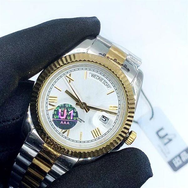 41 36 mm mens automatic calendar watches with box and papers full stainless steel luminous sapphire waterproof wristwatches luxury270m, Slivery;brown
41 36 mm mens automatic calendar watches with box and papers full stainless steel luminous sapphire waterproof wristwatches luxury270m, Slivery;brown