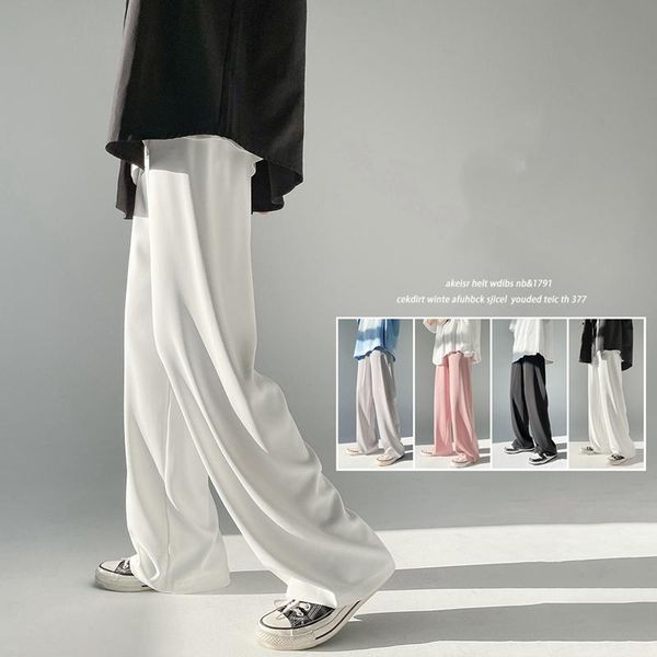 pants 2022 spring and summer new men's thin section ice silk pants korean version loose casual straight trousers couple pants, Black
pants 2022 spring and summer new men's thin section ice silk pants korean version loose casual straight trousers couple pants, Black