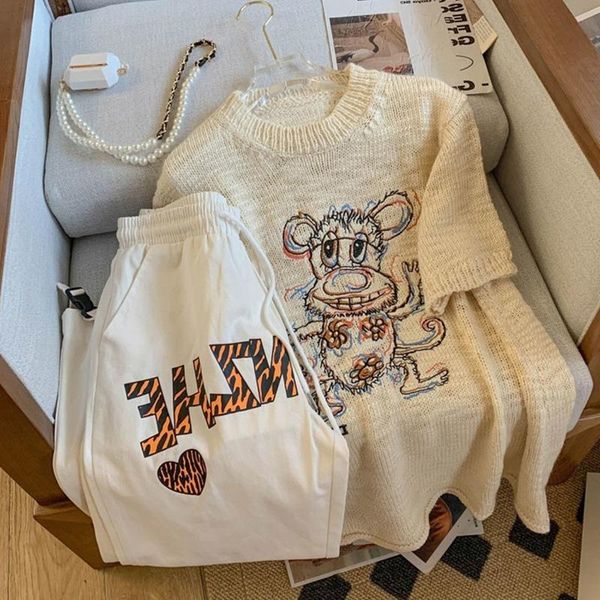 pants summer 2 piece outfit women's trouser suit print pants short sleeve casual tracksuit women two piece set pullover sweatshirt, White
pants summer 2 piece outfit women's trouser suit print pants short sleeve casual tracksuit women two piece set pullover sweatshirt, White