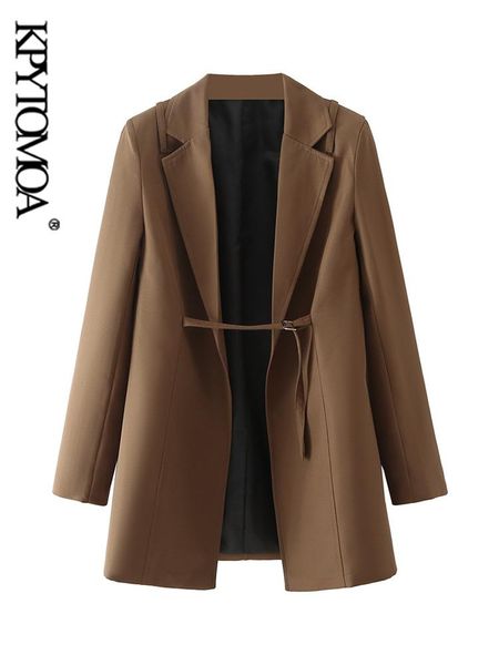 pants kpytomoa women fashion with tied open blazer coat vintage long sleeve femme outerwear chic veste femme, White
pants kpytomoa women fashion with tied open blazer coat vintage long sleeve femme outerwear chic veste femme, White
