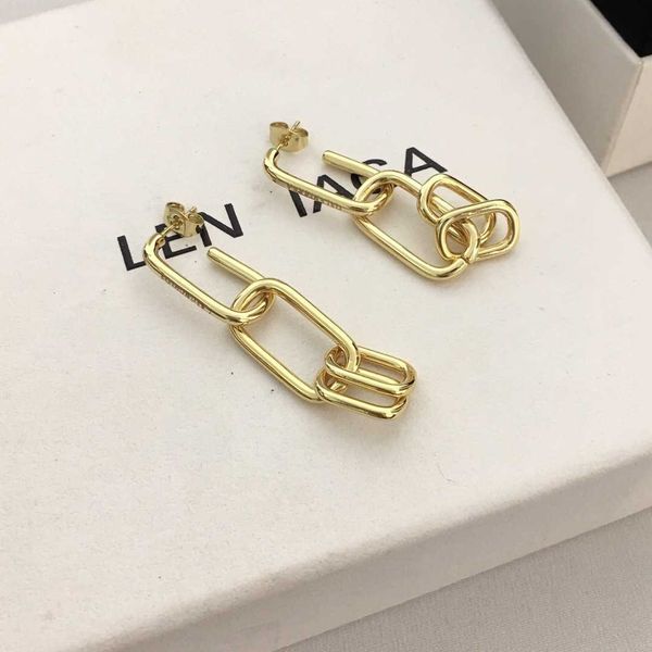 ba jia's thick chain link earrings and versatile removable style carrying two french mesh red for women, Golden
ba jia's thick chain link earrings and versatile removable style carrying two french mesh red for women, Golden