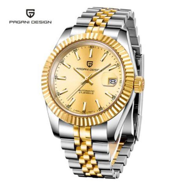 st9 41mm big watch v3 2813 sweep automatic mechanical movement two tone silver watches men stainless steel gents wristwatches247x, Slivery;brown
st9 41mm big watch v3 2813 sweep automatic mechanical movement two tone silver watches men stainless steel gents wristwatches247x, Slivery;brown