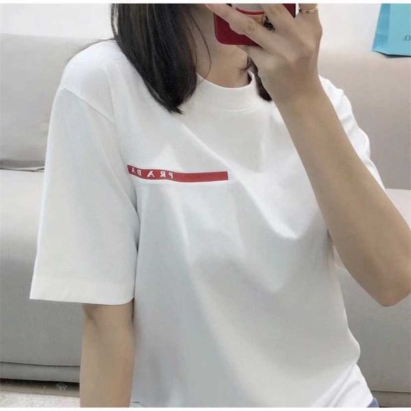 26% off clothing designer quality family spring/summer new classic red label back nylon panel casual loose versatile t-shirt, White
26% off clothing designer quality family spring/summer new classic red label back nylon panel casual loose versatile t-shirt, White