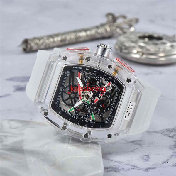 mens watch luxury designer sport watches fashion transparent case 44mm chronograph wristwatches silicone strap quartz men clock269t, Slivery;brown
mens watch luxury designer sport watches fashion transparent case 44mm chronograph wristwatches silicone strap quartz men clock269t, Slivery;brown
