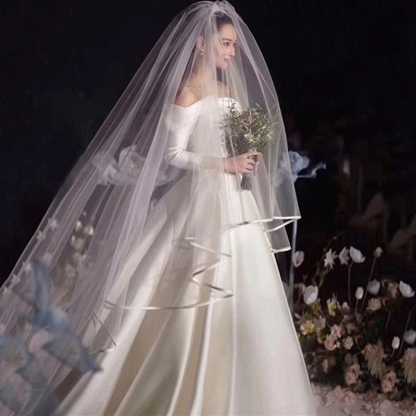 wedding hair jewelry ribbon edge wedding veil tulle long bridal veil double layer bridal veil long bridal party veil wedding accessories, Slivery;golden
wedding hair jewelry ribbon edge wedding veil tulle long bridal veil double layer bridal veil long bridal party veil wedding accessories, Slivery;golden
