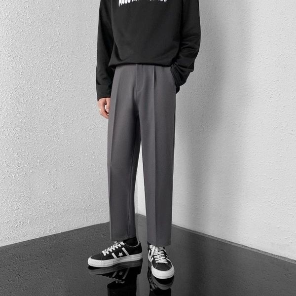 pants 2022 large size men's baggy pants straight leg solid color casual suit anklelength trousers korean clothing, Black
pants 2022 large size men's baggy pants straight leg solid color casual suit anklelength trousers korean clothing, Black