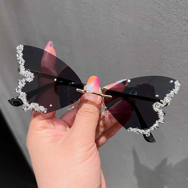 sunglasses female diamond butterfly sunglasses for women uv protection vintage party style metal rimless sunglasses eyewear decoration j2304, White;black
sunglasses female diamond butterfly sunglasses for women uv protection vintage party style metal rimless sunglasses eyewear decoration j2304, White;black