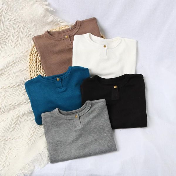 t-shirts autumn toddler kids t-shirts winter ribbed baby girl cotton tees solid long sleeve t shirt infant one button boys base 230422, Blue
t-shirts autumn toddler kids t-shirts winter ribbed baby girl cotton tees solid long sleeve t shirt infant one button boys base 230422, Blue