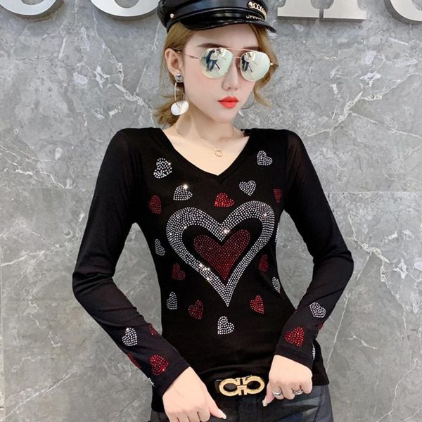 t-shirt #8954 black mesh basic t shirt women v neck women's tee shirt diamonds slim long sleeve tshirts korean fashion women, White
t-shirt #8954 black mesh basic t shirt women v neck women's tee shirt diamonds slim long sleeve tshirts korean fashion women, White