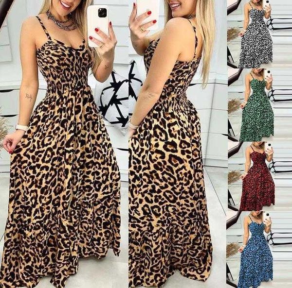 summer dress womens printed leopard print brief backless, Black;gray 
summer dress womens printed leopard print brief backless, Black;gray