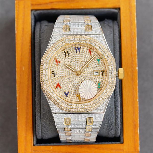 diamond watch automatic mechanical mens watches 40mm waterproof wristwatches men casual wristwatch montre de luxe folding buckle281z, Slivery;brown
diamond watch automatic mechanical mens watches 40mm waterproof wristwatches men casual wristwatch montre de luxe folding buckle281z, Slivery;brown