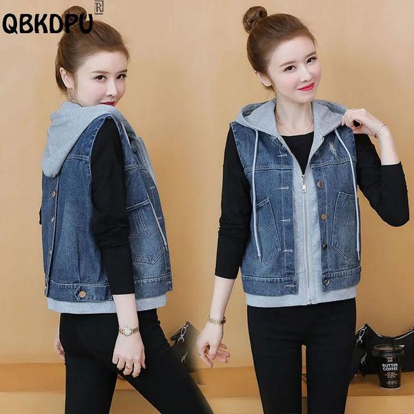 vests casual bluza patchworkowa z kapturem kamizelka kobiety crop denim kurtka streetwear chaleco mujer jeans 2022 nowe znoszone kamize, Black;white
vests casual bluza patchworkowa z kapturem kamizelka kobiety crop denim kurtka streetwear chaleco mujer jeans 2022 nowe znoszone kamize, Black;white