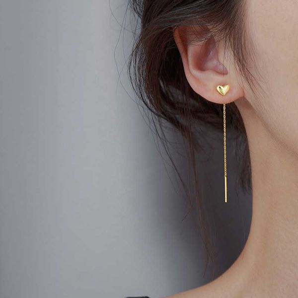 charm 2021 trend korean style romantic dangle earrings cute women's geometric heart earrings punk jewelry party unusual earrings gifts, Golden 
charm 2021 trend korean style romantic dangle earrings cute women's geometric heart earrings punk jewelry party unusual earrings gifts, Golden