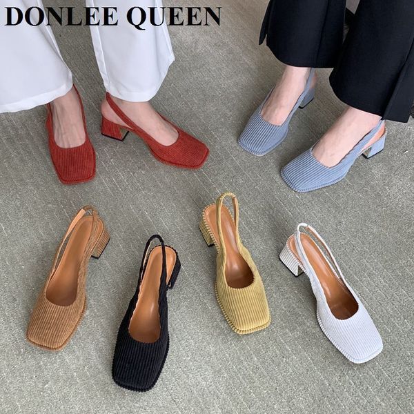 sandals fashion women shoes slingbacks thick heel elegant pumps for party wedding square toe sandal slip on mule mujer 230421, Black
sandals fashion women shoes slingbacks thick heel elegant pumps for party wedding square toe sandal slip on mule mujer 230421, Black