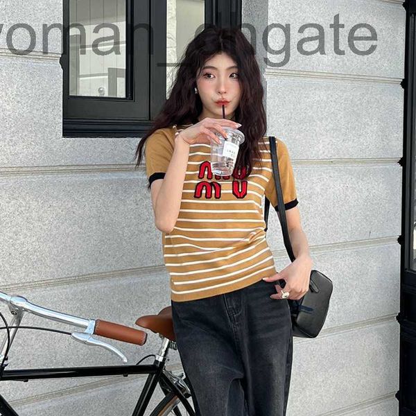 women's knits & tees designer 2023 early spring new logo stripe contrast personalized jacquard flat sweater for women x0ys, White
women's knits & tees designer 2023 early spring new logo stripe contrast personalized jacquard flat sweater for women x0ys, White