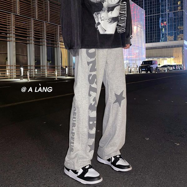 pants 2022 autumn letter foaming hiphop pants men's korean fashion ins high street fashion brand handsome straight tube loose pants, Black
pants 2022 autumn letter foaming hiphop pants men's korean fashion ins high street fashion brand handsome straight tube loose pants, Black