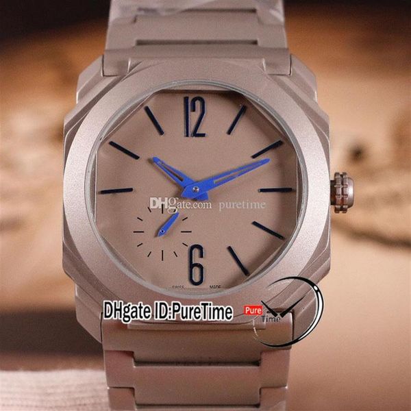 new octo finissimo automatic mens watch 102945 titanium steel gray dial blue stick markers stainless steel bracelet 41mm puretime 2377, Slivery;brown
new octo finissimo automatic mens watch 102945 titanium steel gray dial blue stick markers stainless steel bracelet 41mm puretime 2377, Slivery;brown